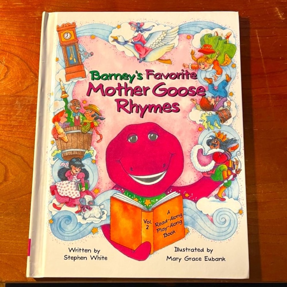 Barney's Favorite Mother Goose Rhymes Book Barney (1993, Hardcover)